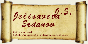 Jelisaveta Srdanov vizit kartica